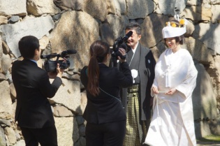 高松城 挙式＆栗林公園 披露宴　BSジャパン「結婚式、挙げてみませんか？」取材の様子　朝のお支度シーン