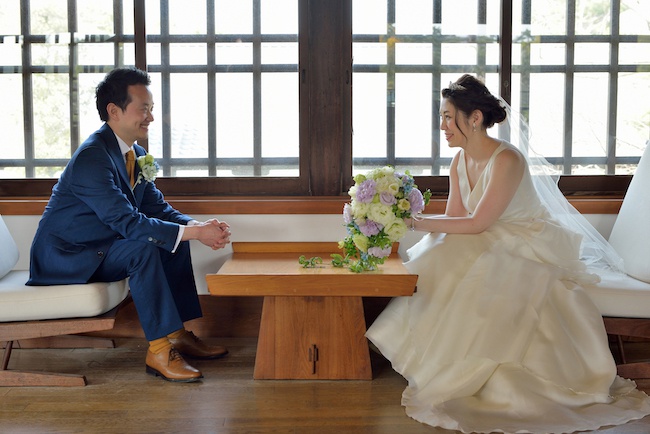 香川県外（海外）在住カップルの結婚披露宴後は、ウエディングドレスで「当日フォトツアー」