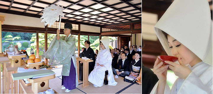 ★2026年6月末まで期間限定★<br />
【園婚(栗林公園 結婚式)】 神前式+和装パッケージ 神前式風景
