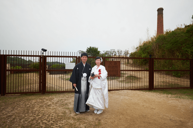 瀬戸内バケーションウエディング　犬島で島婚　瀬戸内国際芸術祭で話題になったアートと撮影