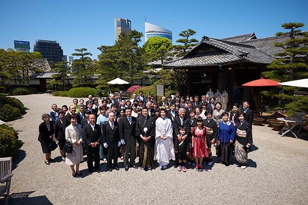 香川県高松市のお城で結婚式　玉藻公園で結婚式の写真撮影　お城の結婚式でフォトウエディングもできる