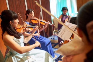 山内特許事務所様設立30周年記念式典で弦楽四重奏の演出