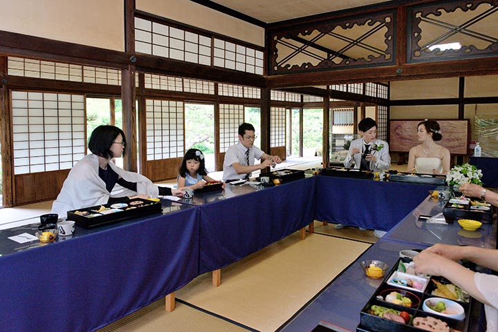 栗林公園　掬月亭　家族婚・会食